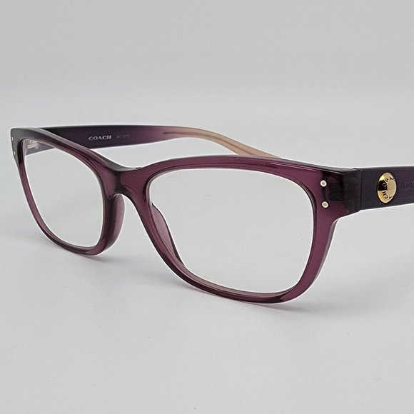 Coach HC6082 5351 Crystal Plum Crystal Plum Blush Gradient Eyeglasses Frame 51mm - Picture 3 of 14